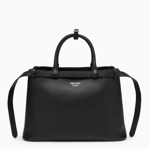 Medium leather handbag with belt - Prada - Modalova