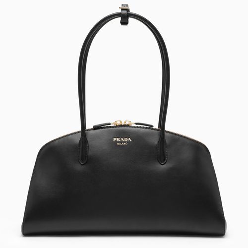 Schwarze Handtasche aus Leder - Prada - Modalova