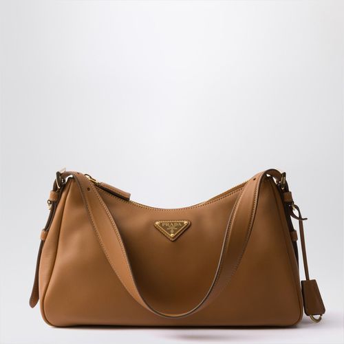 Borsa Aimée media Caramel in pelle - Prada - Modalova