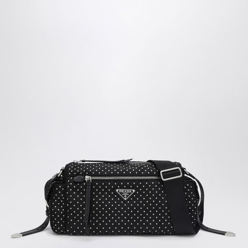 Black Re-Nylon bag with studs - Prada - Modalova