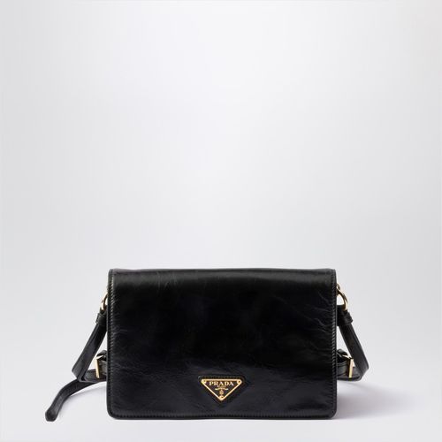 Black leather shoulder bag - Prada - Modalova