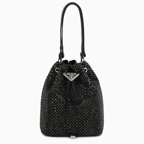 Bucket Bag aus Satin mit Kristallen - Prada - Modalova