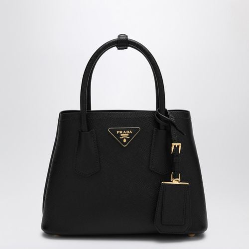 Borsa Double mini nera in Saffiano - Prada - Modalova