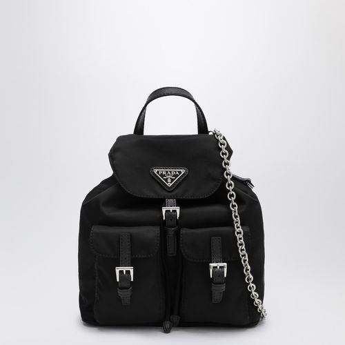 Schwarzer Mini-Rucksack aus Re-Nylon mit Logo - Prada - Modalova