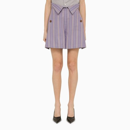 Short W CJ lilac striped cotton - Vivienne Westwood - Modalova