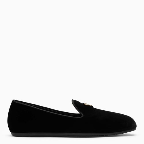 Schwarzer Slipper aus Samt - Prada - Modalova