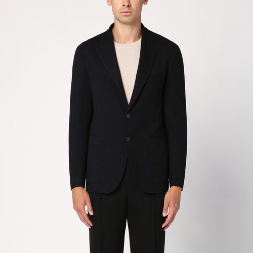 Black single-breasted jacket in wool - Tagliatore - Modalova