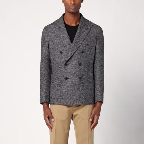 Double-breasted jacket in wool blend - Tagliatore - Modalova