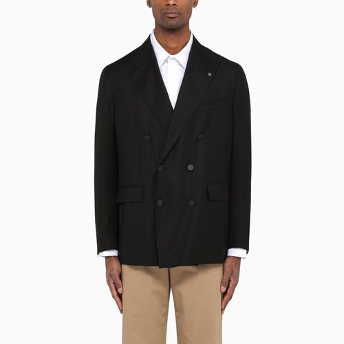 New York wool double-breasted jacket - Tagliatore - Modalova