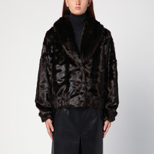 Dixie brown faux fur coat - THE GARMENT - Modalova