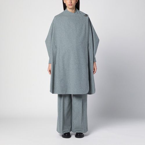 Grey wool-blend cape - THE GARMENT - Modalova