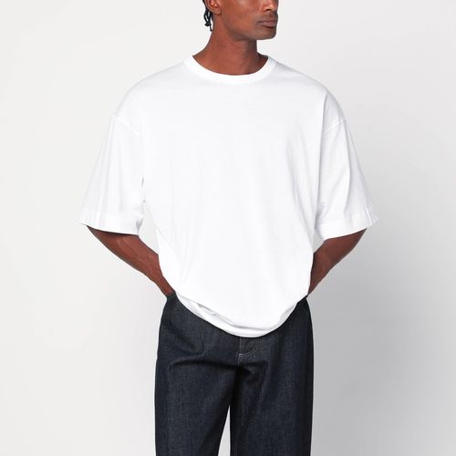 Oversized white cotton T-shirt - Dries Van Noten - Modalova