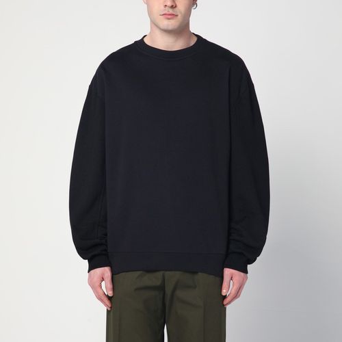 Navy sweatshirt with zip detail - Dries Van Noten - Modalova