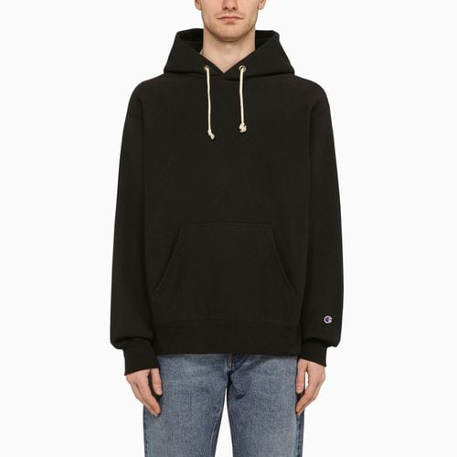 Black cotton blend hoodie - Champion - Modalova