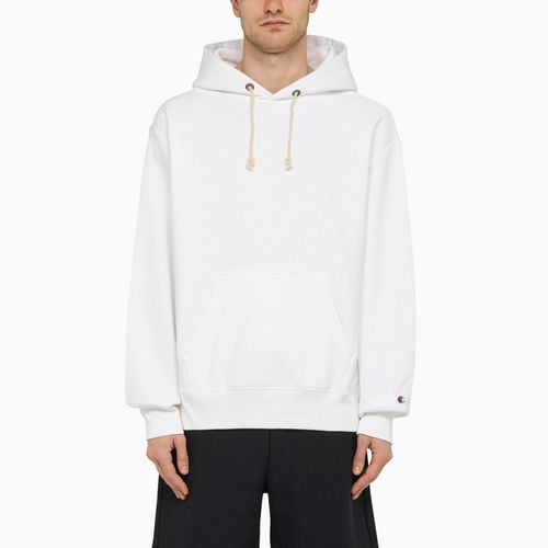 White cotton blend hoodie - Champion - Modalova