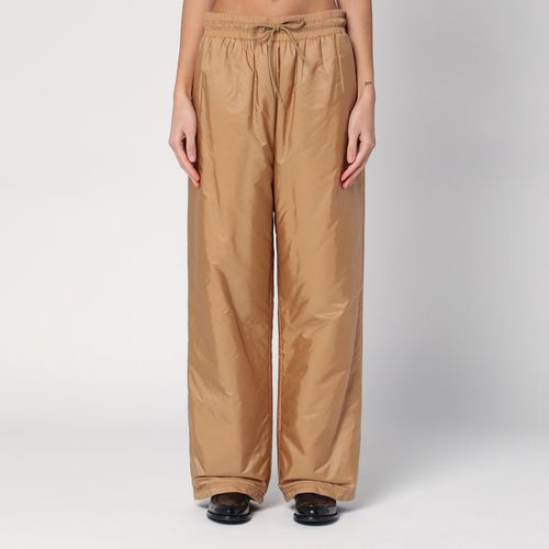 Camel coloured Re-Nylon trousers - Prada - Modalova