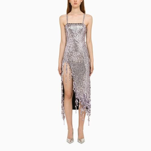 Lavender asymmetric dress with rhinestones - The Attico - Modalova