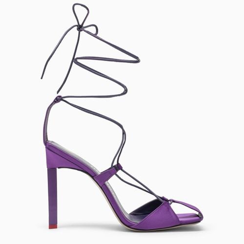 Purple satin Adele sandal - The Attico - Modalova