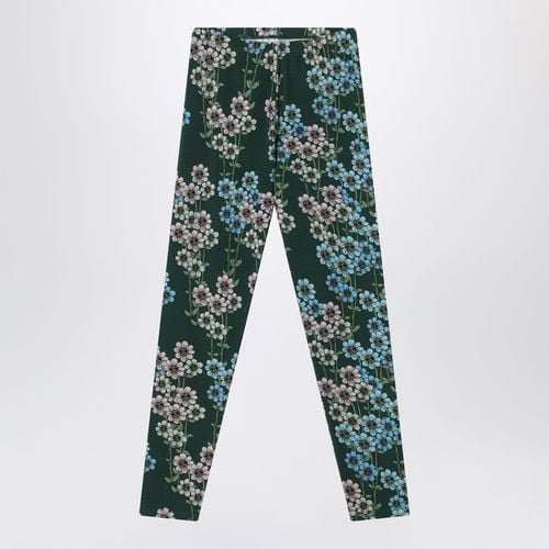 Green organic cotton leggings - Mini Rodini - Modalova