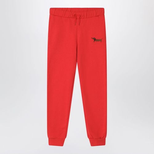 Red organic cotton jogging trousers - Mini Rodini - Modalova