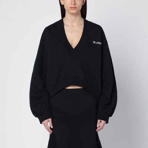 Oversized cotton V-neck sweatshirt - The Attico - Modalova