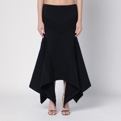 Black asymmetric cotton skirt - The Attico - Modalova