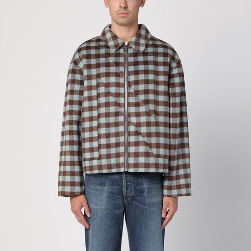 Checked shirt jacket with zip - New Amsterdam Surf Association - Modalova