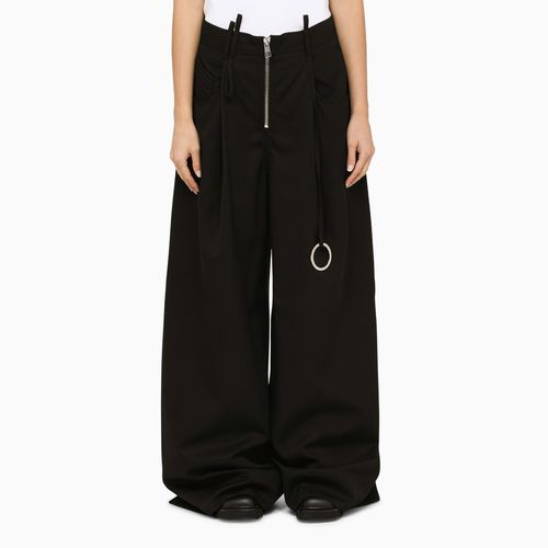 Black oversize wool trousers - The Attico - Modalova