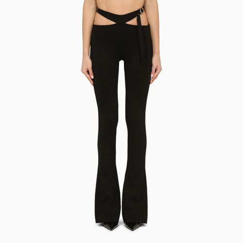 Black slim trousers with cut out - The Attico - Modalova