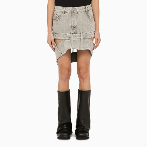 Light grey denim miniskirt - The Attico - Modalova