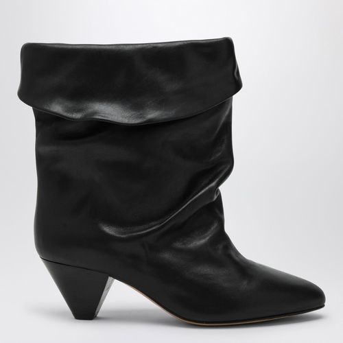 Black Riska boot with turn-up - ISABEL MARANT - Modalova