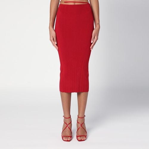 Pralù red midi skirt - JACQUEMUS - Modalova