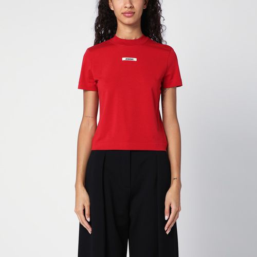 T-shirt Gros Grain con patch logo - JACQUEMUS - Modalova