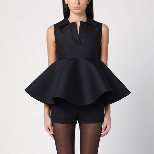 Black wool and silk Spalla Top - JACQUEMUS - Modalova