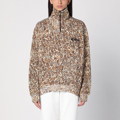 Wilda sweatshirt with leopard print - ISABEL MARANT - Modalova