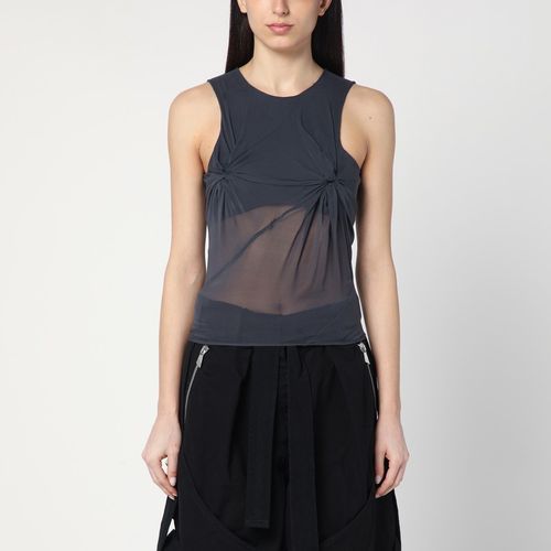 Gray silk tank top - The Attico - Modalova