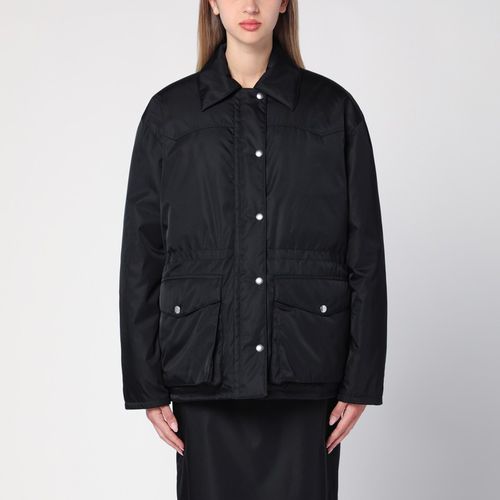 Black Re-Nylon shirt jacket - Prada - Modalova