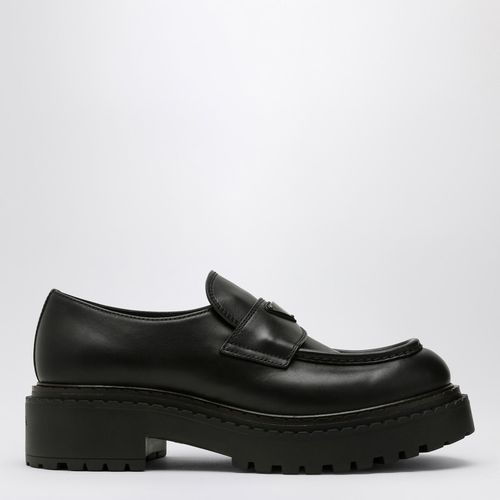 Double Chocolate leather loafers - Prada - Modalova