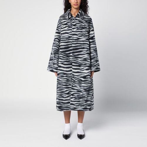 Zebra pattern coat in textured wool blend - Marc Jacobs - Modalova