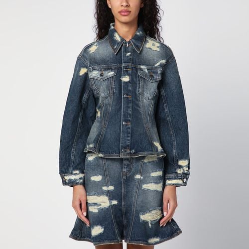 Washed denim jacket with worn details - Marc Jacobs - Modalova