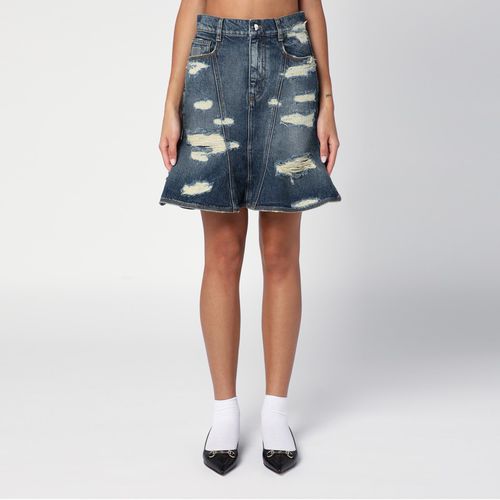 Washed denim skirt with worn details - Marc Jacobs - Modalova