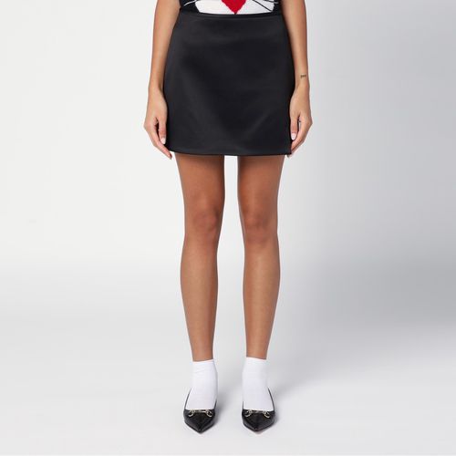 Black satin mini skirt - Marc Jacobs - Modalova