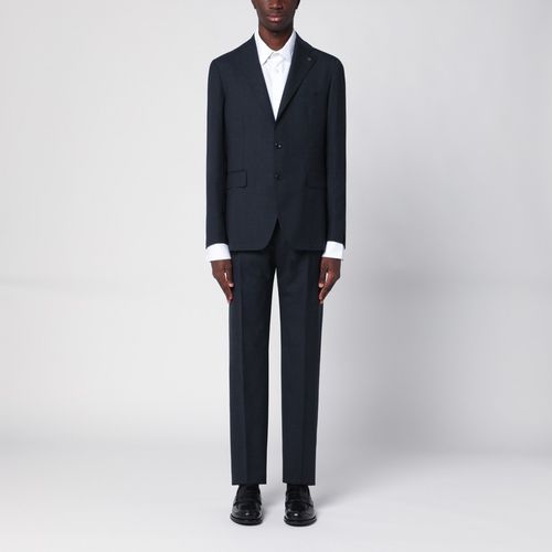 Blue wool single-breasted suit - Tagliatore - Modalova