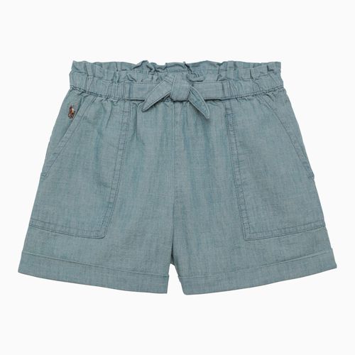 Light blue cotton shorts with logo - Polo Ralph Lauren - Modalova