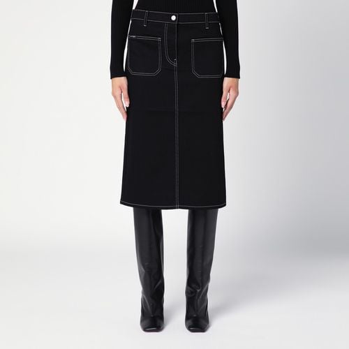 Black denim midi skirt - Courrèges - Modalova