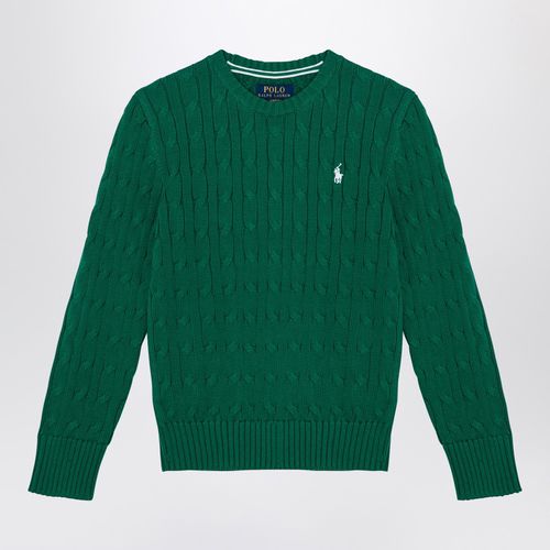 Cotton cable-knit crew-neck sweater - Polo Ralph Lauren - Modalova