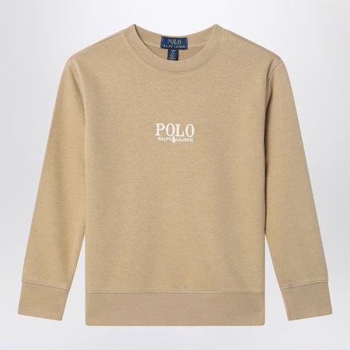 Beige cotton sweatshirt with logo - Polo Ralph Lauren - Modalova