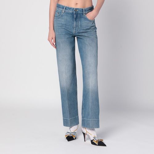 Faded-effect blue jeans - Valentino - Modalova