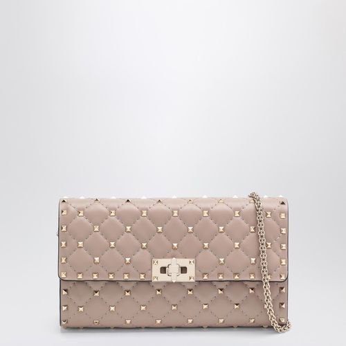 Borsa a tracolla Rockstud Spike color cipria - Valentino Garavani - Modalova