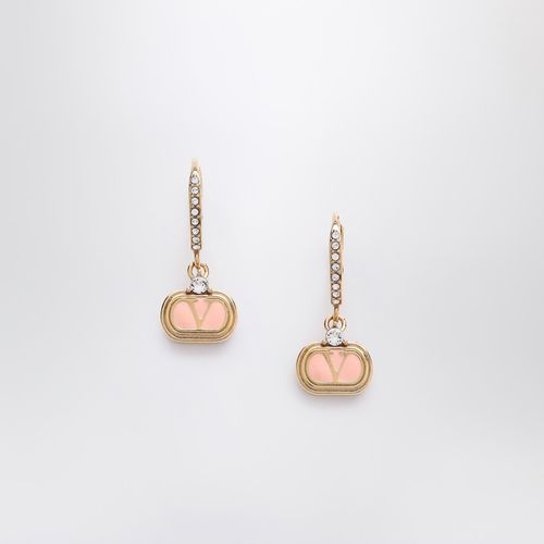 Oval earrings in and Swarovski crystals - Valentino Garavani - Modalova